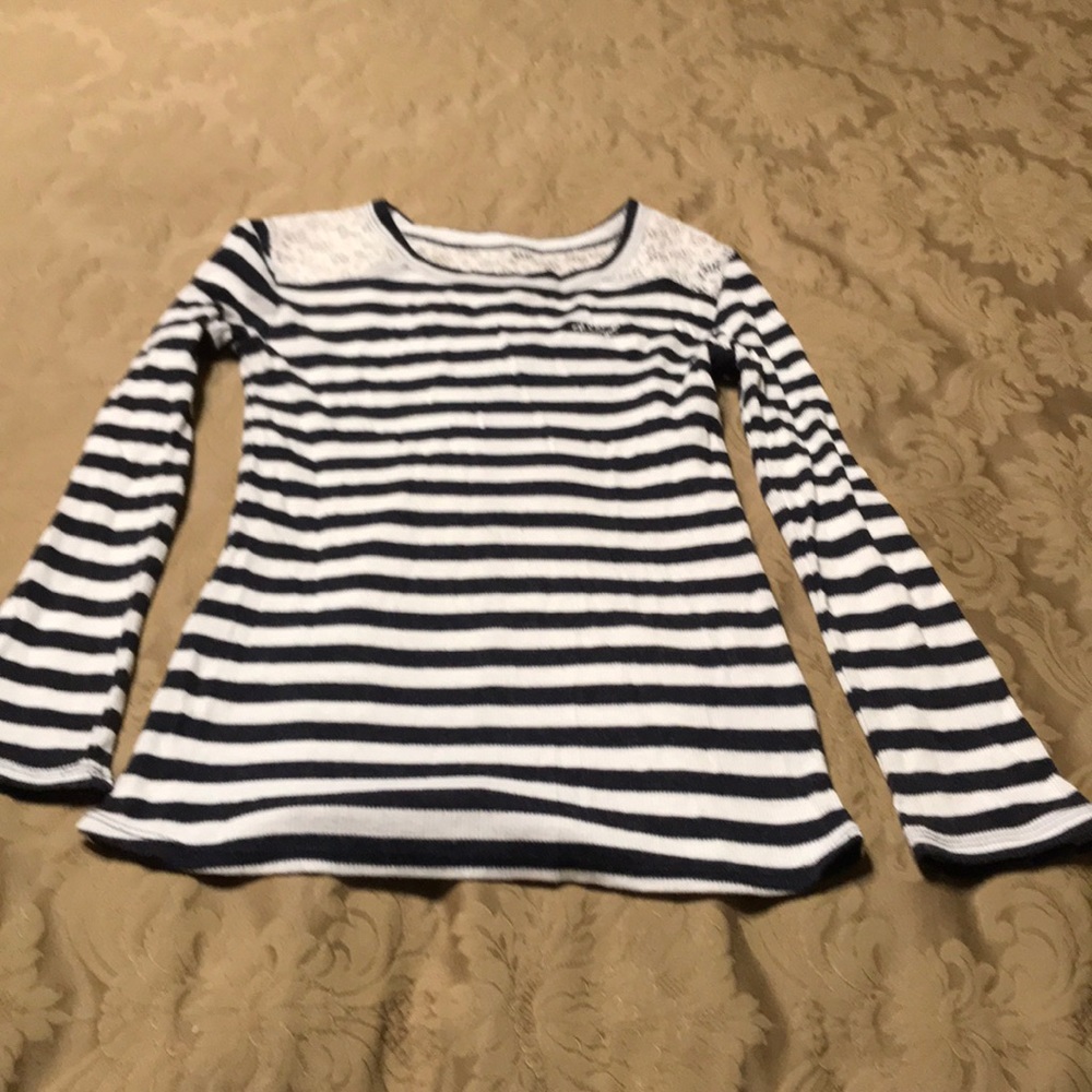 Black and white blouse